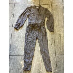 Rebecca Minkoff Jumpsuit Womens Small Long Sleeve Belted Utility One Piece